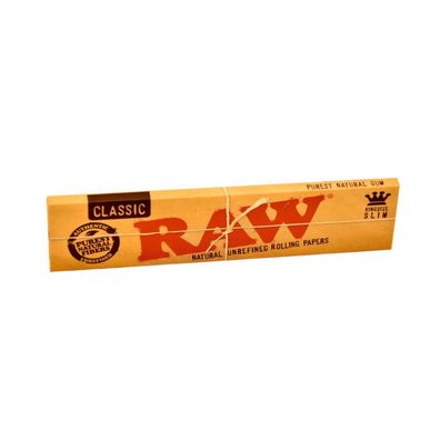 RAW Classic King Size Slim Zigaretten Papier 32 Blatt pro Heftchen