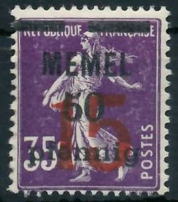 MEMEL 1921 Nr 48 ungebraucht X41E9A2