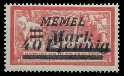 MEMEL 1922 Nr 119 ungebraucht X41E9BE