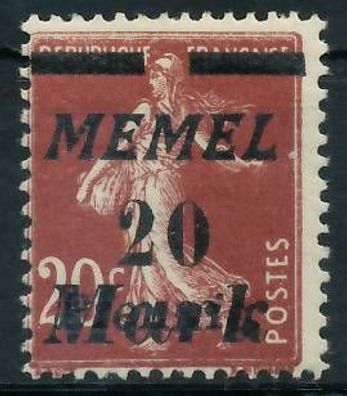 MEMEL 1922 Nr 109 ungebraucht X41EA8E
