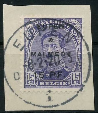 Belgische BES.-POST EUPEN Malmedy Nr 3 zentrisch gestempelt X42D27E