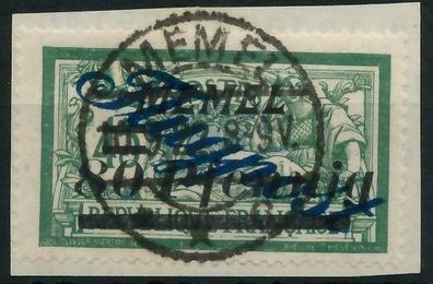 MEMEL 1922 Nr 73 zentrisch gestempelt Briefstück gepr. X42D4EA