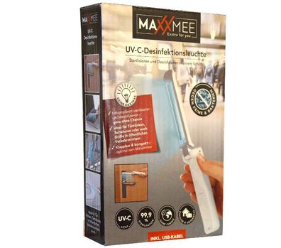 Kompakte Desinfektionsleuchte UV-C klappbar Maxxmee Sterilisatorlampe NEU