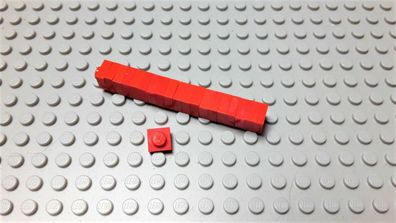 Lego 20 Stück Platten 1x1 Rot Nummer 3024