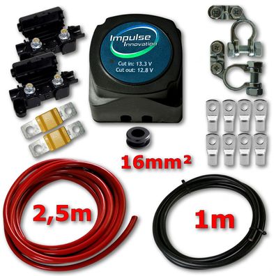 BSR Trennrelais Komplettset 3,5m OFC 16mm²