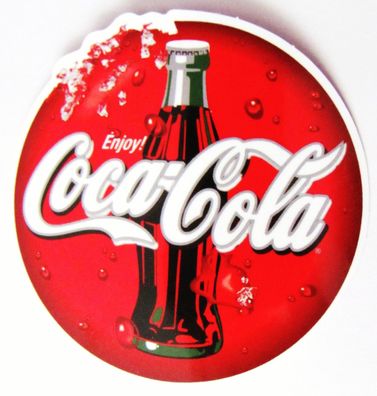 Coca Cola - Aufkleber - Schriftzug & Flasche - Motiv 043 - 62 mm