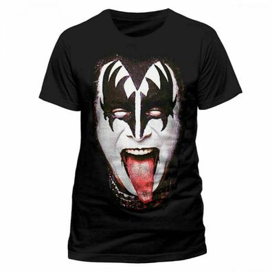 Kiss Gene Face T-Shirt 100% offizielles Merch Neu New