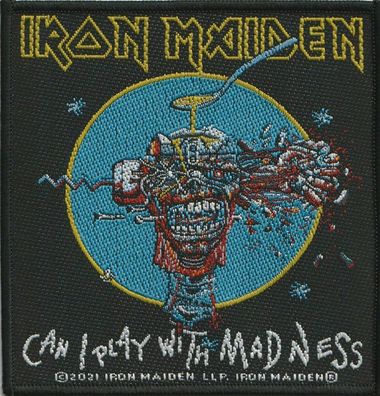 Iron Maiden Can I play with madness Aufnäher Patch 100% offizielles Merch