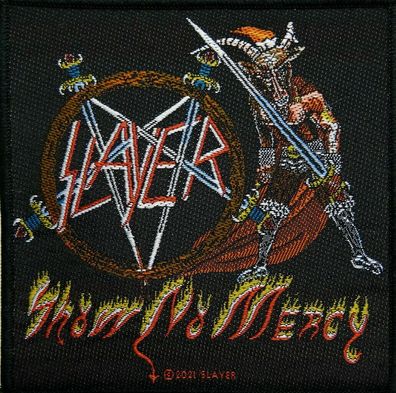 Slayer Show No Mercy Aufnäher gewebt Patch woven