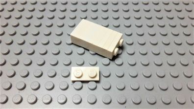 Lego 10 Stück Platten 1x2 weiß Nummer 3023