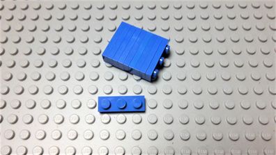 Lego 10 Stück Platten 1x3 Blau Nummer 3623