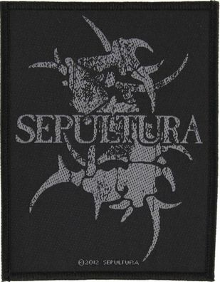 Sepultura Logo gewebter Aufnäher woven Patch Thrash Metal