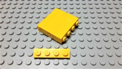 Lego 10 Stück Platten 1x4 Gelb Nummer 3710