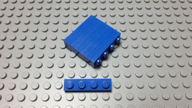 Lego 10 Stück Platten 1x4 Blau Nummer 3710