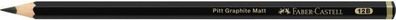 graphitstift Pitt Mat 12B 18 cm Holz grau