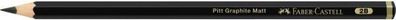 graphitstift Pitt Mat 2B 18 cm Holz grau