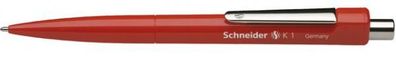kugelschreiber K1 nachfüllbar rostfreier Stahl rot