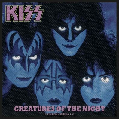 Kiss Creatures Of The Night gewebter Aufnäher woven Patch