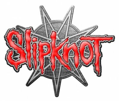 Slipknot 9 Pointed Star Anstecker Pin aus Metall Offiziell