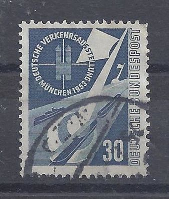 Mi. Nr. 170, BRD, Bund, Jahr 1953, Verkehrsausstellung 30, blau