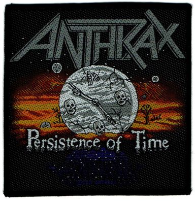 Anthrax Persistence Of Time gewebter Aufnäher woven Patch