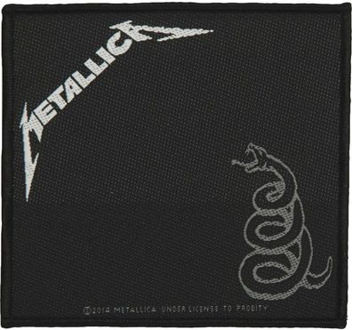 Metallica Black Album gewebter Aufnäher / woven Patch 100% offizielles Merch Old