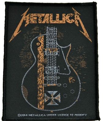 Metallica Hetfield Guitar gewebter Aufnäher / woven Patch 100% offizielles Merch