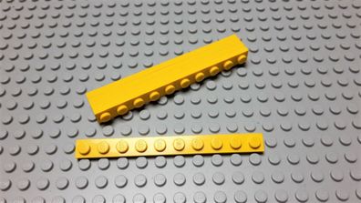 Lego 5 Stück Platten 1x8 Gelb Nummer 4477