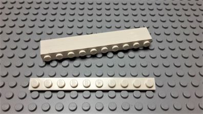 Lego 5 Stück Platten 1x8 Weiß Nummer 4477