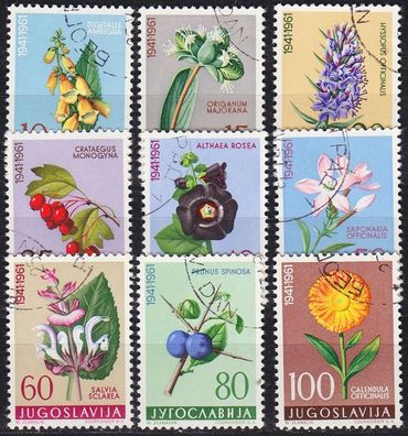 Jugoslavia [1961] MiNr 0943-51 ( O/ used ) Pflanzen