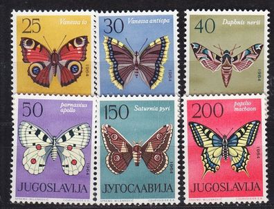 Jugoslavia [1964] MiNr 1069-74 ( * * / mnh ) Schmetterlinge