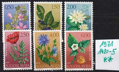 Jugoslavia [1971] MiNr 1420-25 ( * * / mnh ) Blumen