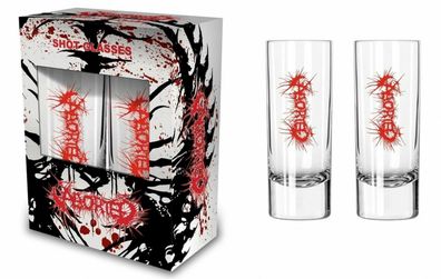 Aborted Logo Shotglas Schnapsglas Set NEU & 100% offizielles Merch!