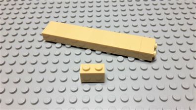 Lego 10 Stück Basicsteine 1x2 Hoch Tan Beige Nummer 3004