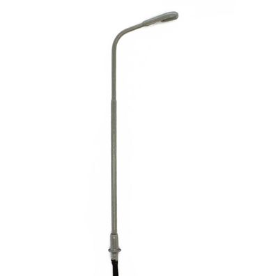 10 Stk. LED H0 abgesetzter Mast Led Peitschenleuchten Straßenlaterne H0 (0,93€/1Stk)