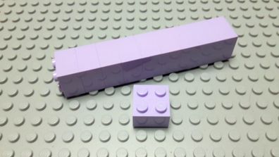 Lego 10 Stück Basicsteine 2x2 hoch Lavendel Nummer 3003