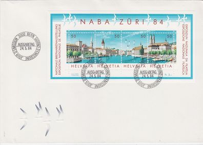 Schweiz Switzerland [1984] MiNr 1275-79 Block 24 ( FDC ) [01]