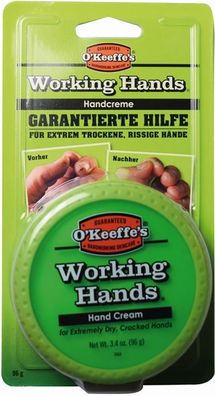 O’Keeffe’s Working Hands Handcreme 96g Dose für trockene und rissige Hände