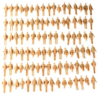 100 Stk. Männer Kinder Spur 1 Figuren Miniaturen 1:32 Personen Menschen (0,26€/1Stk)