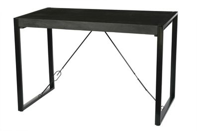 Bar Tisch Stehtisch Norris Mango massiv Massivholz Stahl Schwarz 140 cm x 90 cm