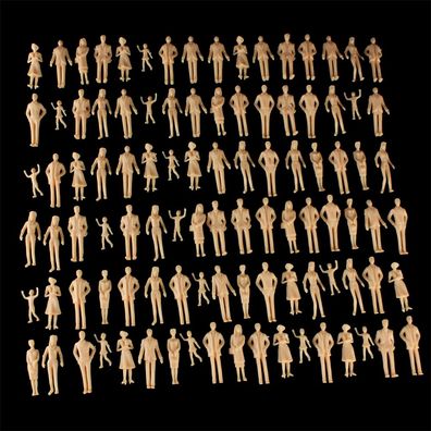 100 Stk. Stehende Modellbau Figuren 1:35 Miniaturfiguren 1:32 Menschen (0,27€/1Stk)