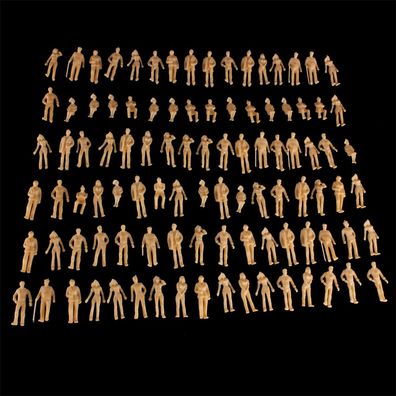 100 Stk. Modellbau Figuren 1:50 Architektur Figuren sitzend & stehend (0,11€/1Stk)