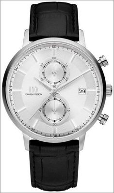 DANISH DESIGN Herren Analog Quarz Uhr mit Leder Armband IQ12Q1215