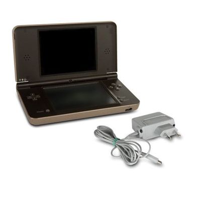 Original Nintendo DSi XL Konsole in Dunkelbraun + Ladekabel #91A