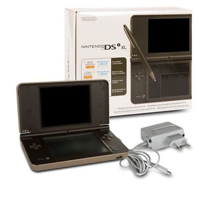 Original Nintendo DSi XL Konsole in Dunkelbraun in OVP + Ladekabel #91D