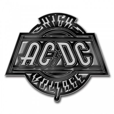AC/DC High Voltage Anstecker aus Metall Offiziell lizensiert
