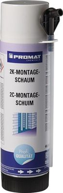 2K-Montageschaum 400 ml B2 hellgrün m. Einw.-Handsch. Dose PROMAT Chemicals