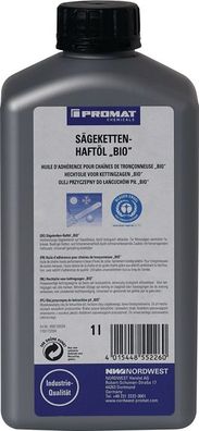 Sägekettenhaftöl BIO 52 mm²/ s (bei 40GradC) 1l Flasche PROMAT Chemicals