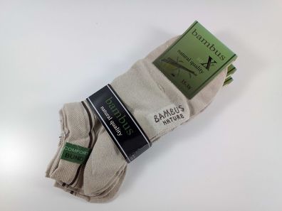 6 Paar Bambus Kurzschaft Sneaker Socken für Sie und Ihn - Seidenweiche ...