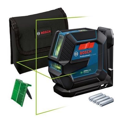 Bosch GLL 2-15 G grün Kreuzlinienlaser inkl. Laserzieltafel